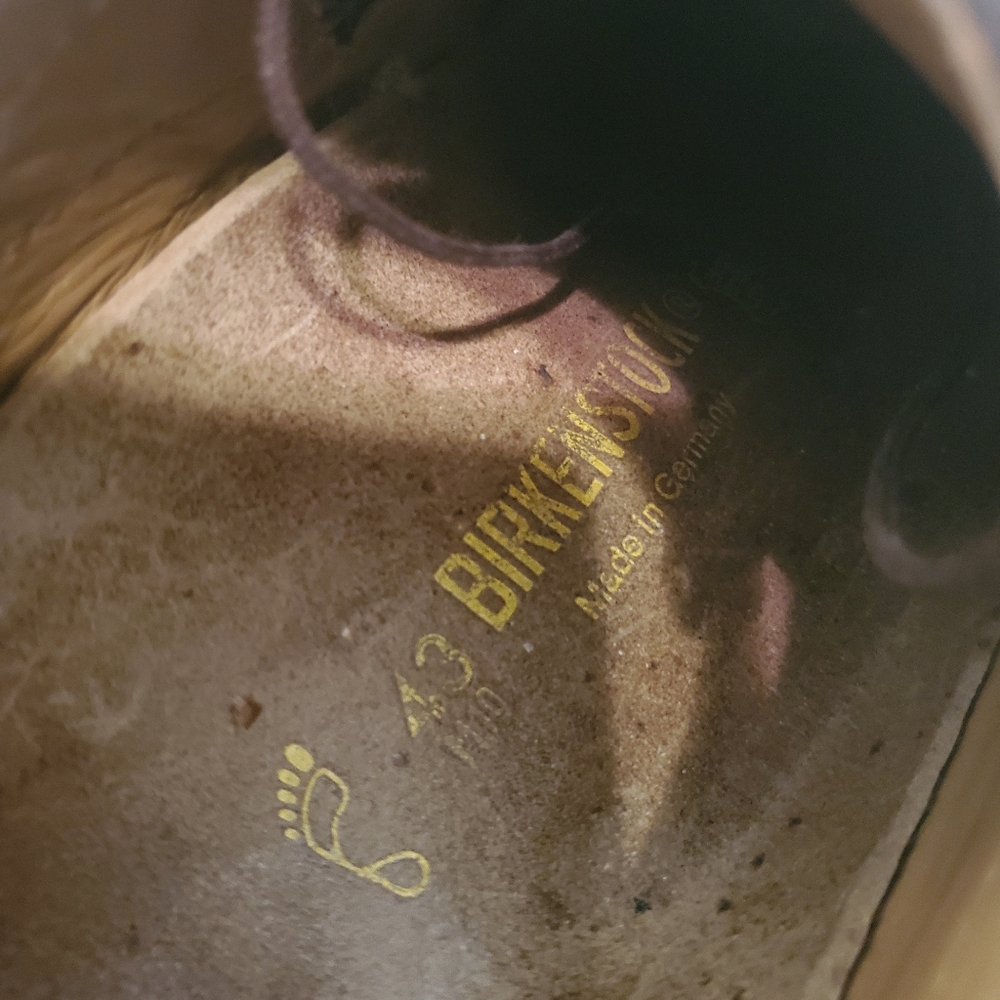 BIRKENSTOCK Vintage Footprint Memphis‎ Black Leather Oxford Derby Shoes Men's 10 - Picture 7 of 11